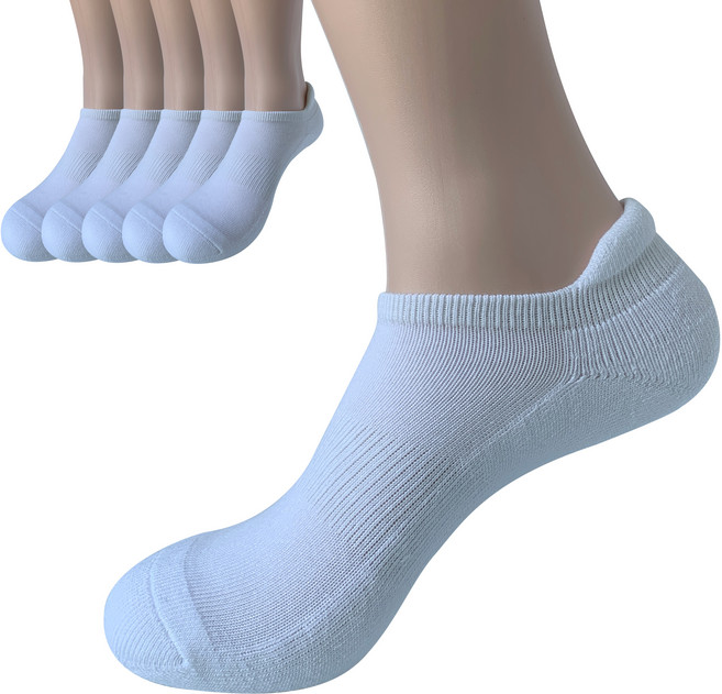 YMSOCKS 여성 발목보호 이중쿠션 스포츠양말 5족