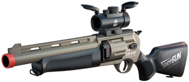 UB ZP5 리볼버 샷건 SR410 에어 소프트건 탄피배출 너프건, 1개, 샌드