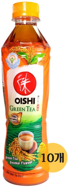 테국음료 오이시 오이쉬 그린터 현미 OISHI GREEN TEA 380ml 400ml, 10개 - 쿠팡
