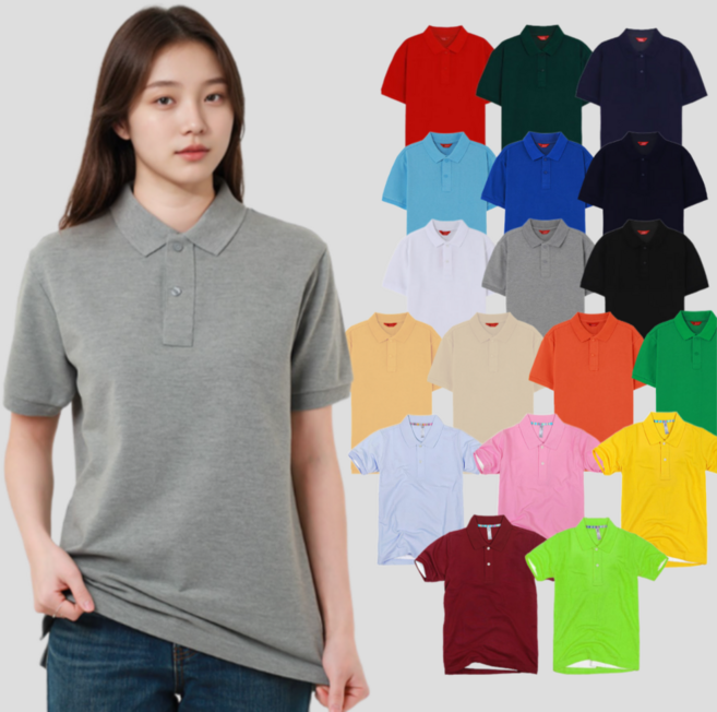 특가솔리드 긴팔 반팔 국내생산 주문폭주 재입고 카라넥 파스텔 컬러 빅사이즈 S-4XL 까지