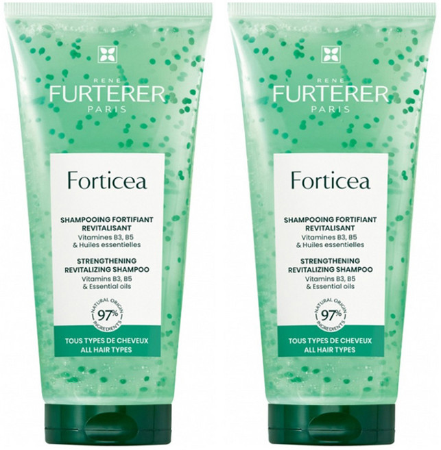 르네휘테르 포티샤 스트렝스닝 리바이탈라이징 샴푸, 2개, 200ml