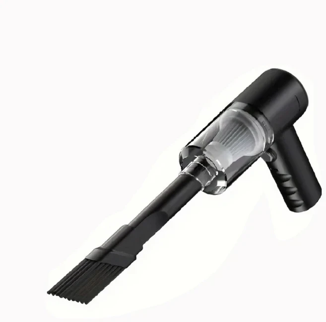 가정용 차량 충전용 C타입 휴대용 무선 진공 청소기 고출력 강력한 블랙 120W 1 개, 01 Black