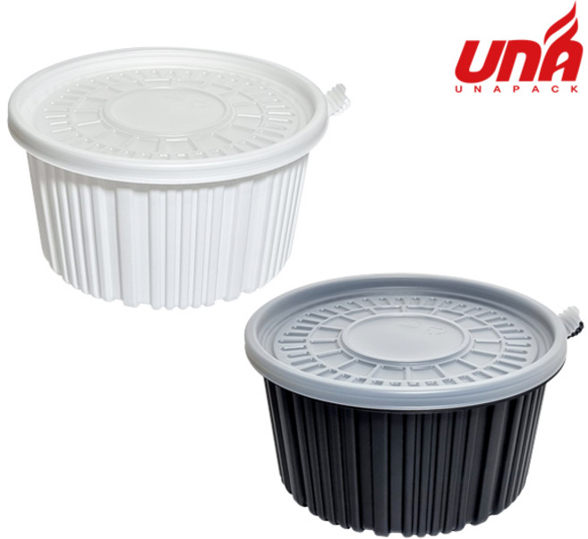 고밀폐 화이트 220파이 대 100개 세트 대한민국 배달용기 1등 유나팩 오늘간데이, 1세트, 100개입