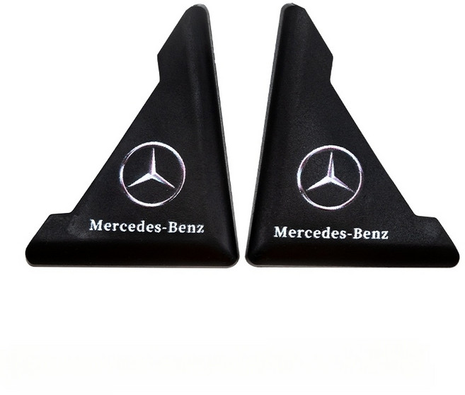 차량 도어 엣지 보호 스티커 스크래치방지 찍힘방지 도어가드 액세서리 몰딩 문콕방지, 1세트, 06.벤츠 블랙 스냅온 2개