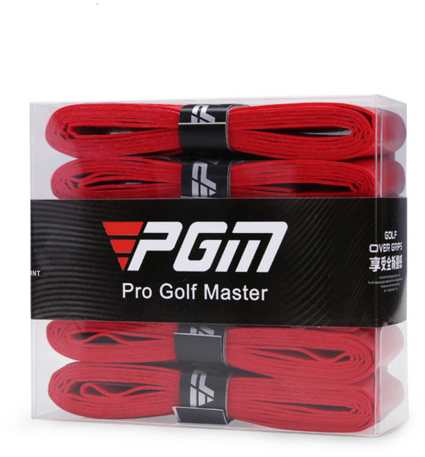 피지엠코리아 골프 그립 테이프 미끄럼방지 간편 교체 (6개입), 1개, 레드
