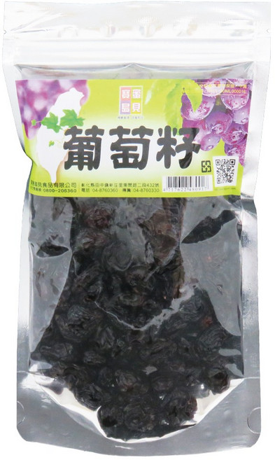 寶島蜜見 葡萄籽, 1個, 250 公克