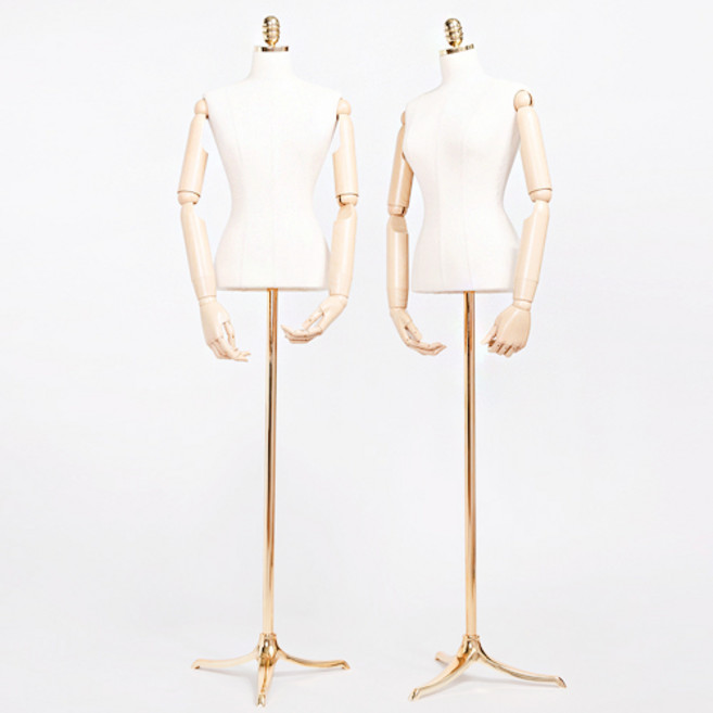 [샵앤몰]10769 멜리사 여성 광목 원단 피노키오 마네킹(우레탄) 스완 골드 세트, 세트 A (기본광목천캡)