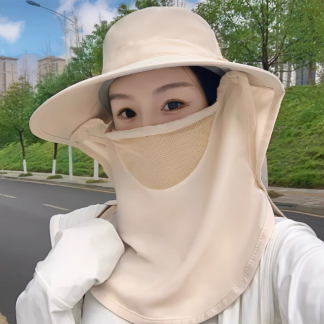 얼굴 햇빛 가리개 모자 자외선 차단 안면 마스크 골프 등산 농사