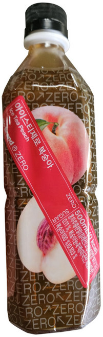 노브랜드 아이스티제로 복숭아, 1개, 500ml