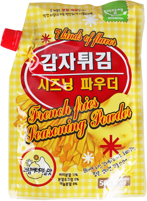 푸드올마켓_ 푸드코리아 감자시즈닝 크림버터마늘맛 500g, 1개