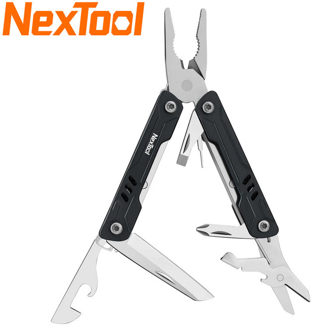 넥스툴 미니 세일러 플라이어 + 미니 카라비너 [한강사 A/S가능 시리얼 넘버], 1개, 블랙