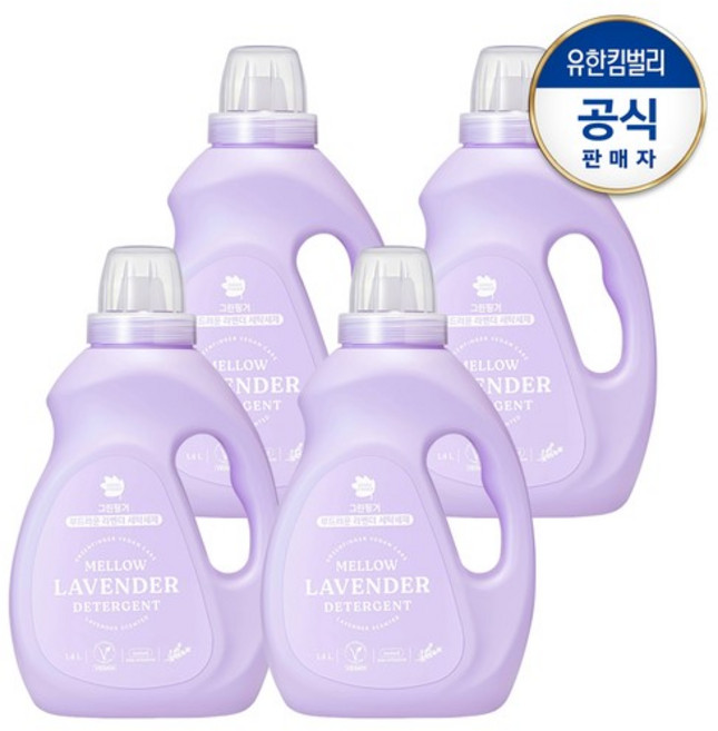 부드러운라벤더 세탁세제1.4Lx4개(1BOX), 1.4L