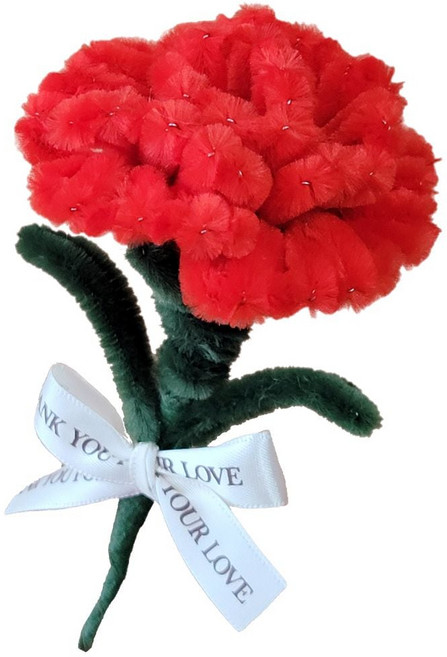 모루 인형 카네이션 브로치 만들기 (6개) san+832pg