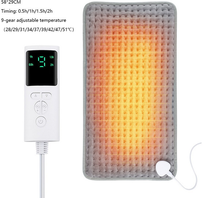 등을위한 전기 난방 패드 휴대용 복부 홈 따뜻한 관리 다리 캠핑 어깨 사무실 매트 담요 경련 기간 히터