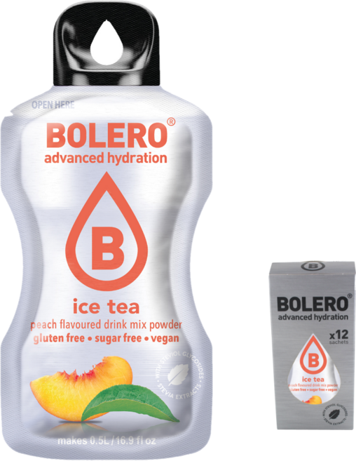 [볼레로음료] 2kcal 무설탕 과일워터 아이스티 음료 아이스티복숭아, 36g, 12개입, 1박스