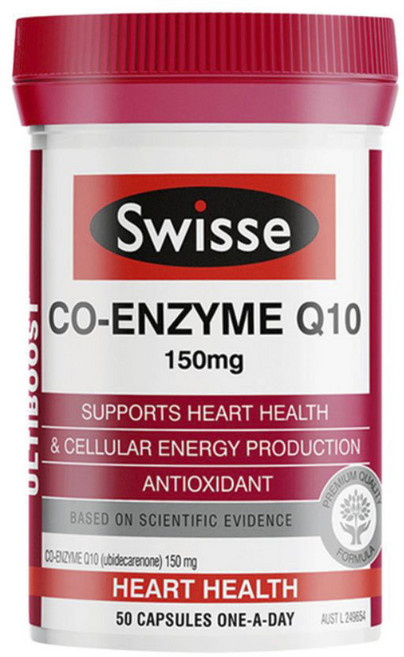 스위스 코-엔자임 Q10 150mg 하트 헬스 캡슐, 50정, 1개