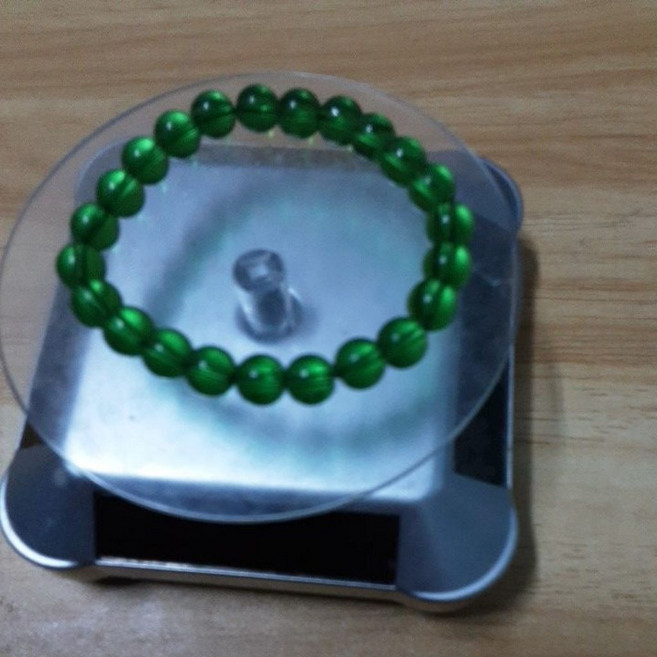 綠橄欖石圓珠手串 8mm