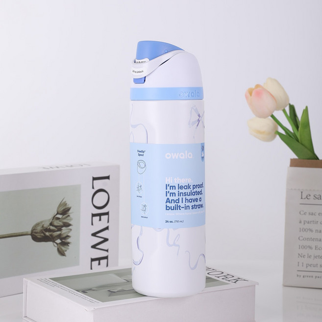 오왈라 프리십 인슐레이티드 텀블러 24oz-710ml, 710ml, 블루사벨트, 1개