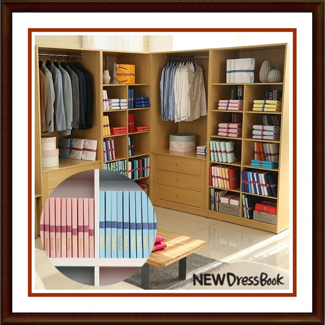 신개념 옷 정리기 뉴 드레스북 50p 의류정리신 티셔츠 옷수납