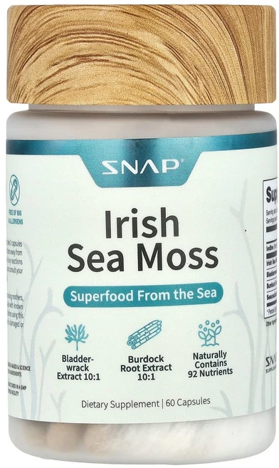 아이허브 아이리쉬 바다 이끼 캡슐 60정, 1개 - 쿠팡