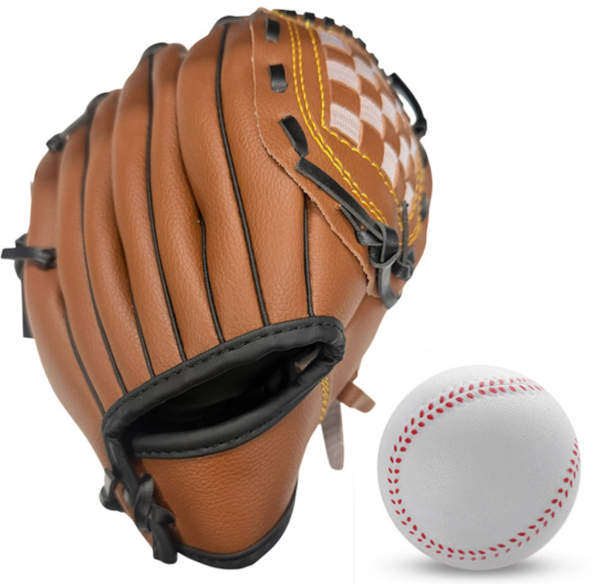 투센 야구글러브 우투 소프트볼, 브라운, 1개