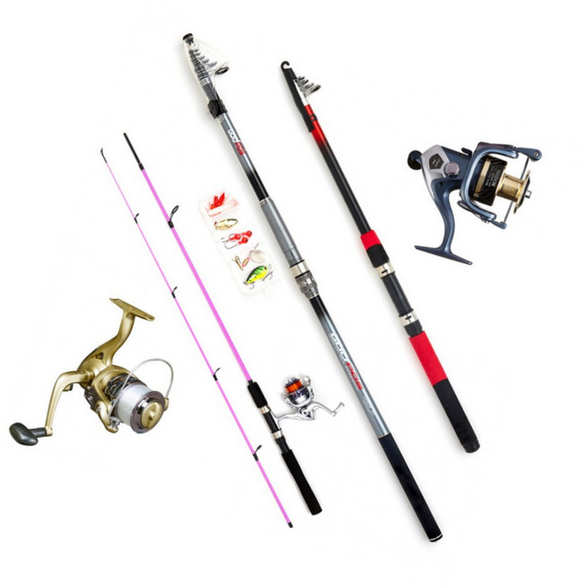 바다원투낚싯대 민물 입문용 로드 서프 초보 방파제, 갓포스 나노카본 낚시대_360호