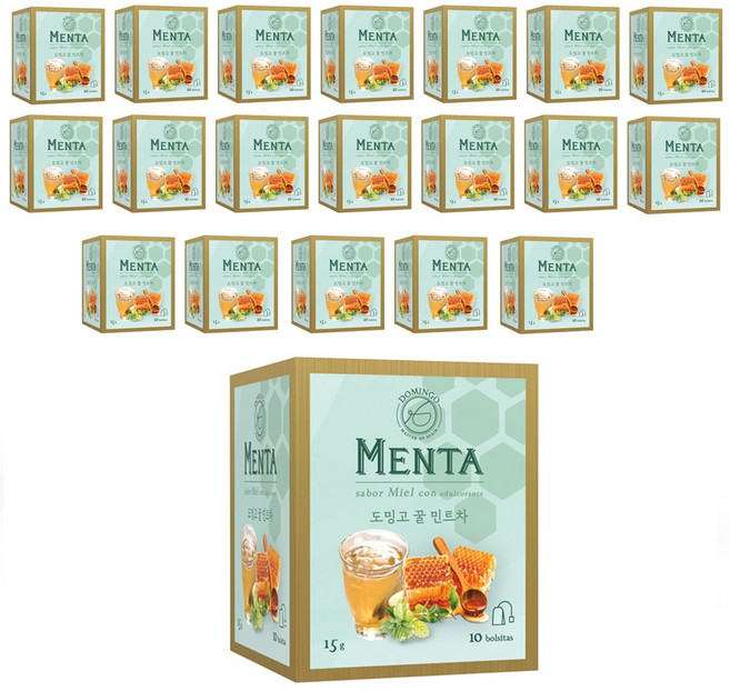 스페인 도밍고 꿀페퍼민트 10티백 20개, 1.5g, 10개입