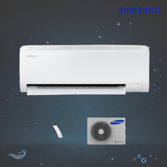 삼성 AI무풍 콤보 벽걸이 에어컨 2등급 7평형 AR60F07D12WN 실외기 포함 설치비 별도, 삼성벽걸이에어컨, 일반배관형, 삼성 인버터 무풍 에어컨 7평형 AR60F07D12WN