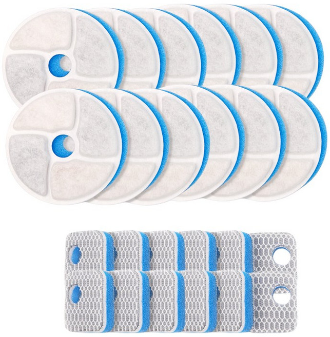 Bornoon WF040 고양이 정수기 필터, 12개