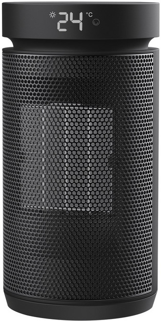 탁상용 선풍기 4단계 온도 조절 미니 냉온풍기 HQ-1200Y, 블랙