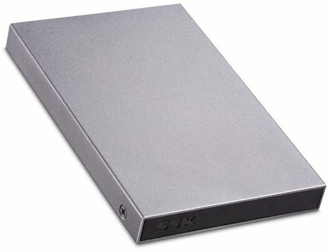 SSK 알루미늄 USB3.0에서 SATA 2.5인치 III UASP HDD 어댑터 및 외장 2.5인치 SATA 드라이브 7mm 지원 슬림 케이스 9.5mm 하드 인클로저 디스크, 1개