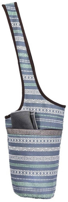 큰 주머니와 지퍼 주머니가있는 패션 인쇄 요가 매트 가방 다기능 요가 가방 큰 오픈 포켓 가방, 블루 포르 티아, 1개