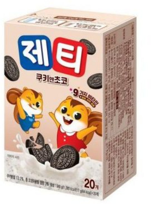 제티 쿠키엔초코스틱(17gx20T/동서식품), 17g, 20개입, 1개