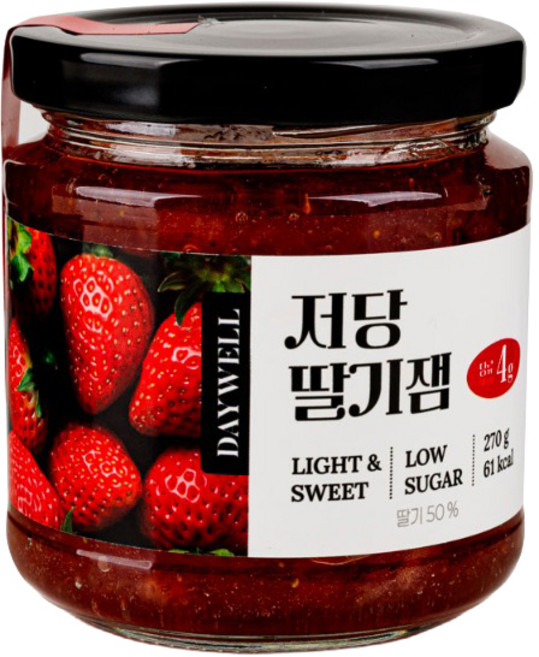 데이웰 저당 저칼로리 딸기잼, 1개, 270g