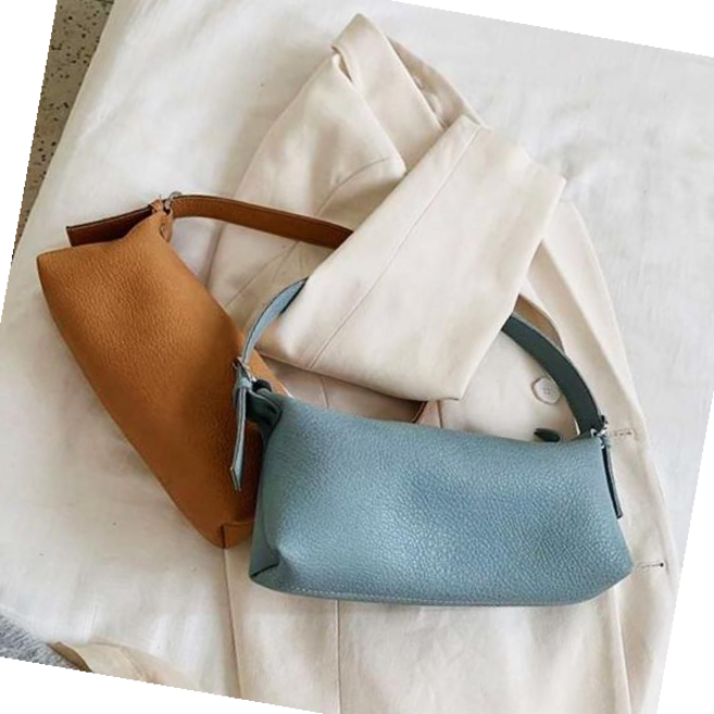 자라 소프트 바게트백 레더