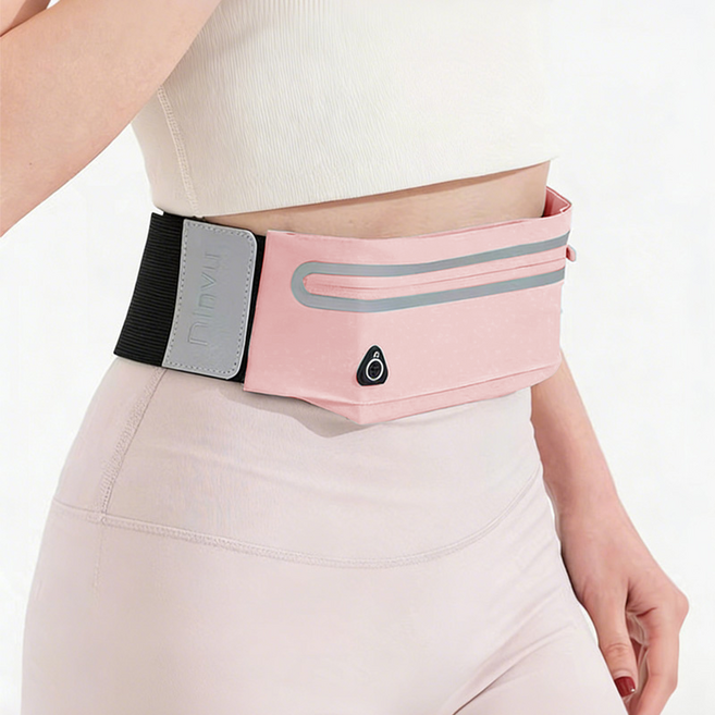 무즈 러닝벨트 런닝가방 플립벨트 힙색 등산 스포츠 힙색가방, 1개, 핑크