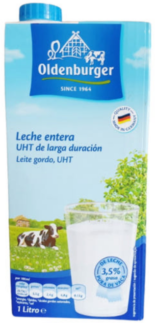 올덴버거 멸균우유, 1L, 3개