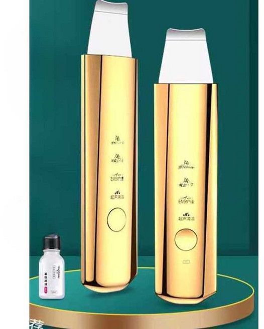 별빛미 초음파필링기 음파 진동 올인원 피부 청소 EMS 음이온 클렌징 각질제거 부모님선물, 1개, 고급형(음파+올인원+4모드)