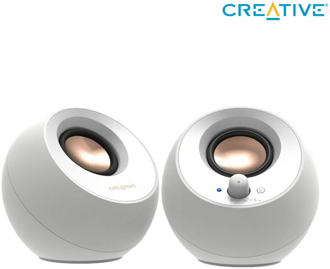 [특별할인가] CREATIVE PEBBLE V3 스피커 화이트 블랙, CREATIVE PEBBLE V3 블랙