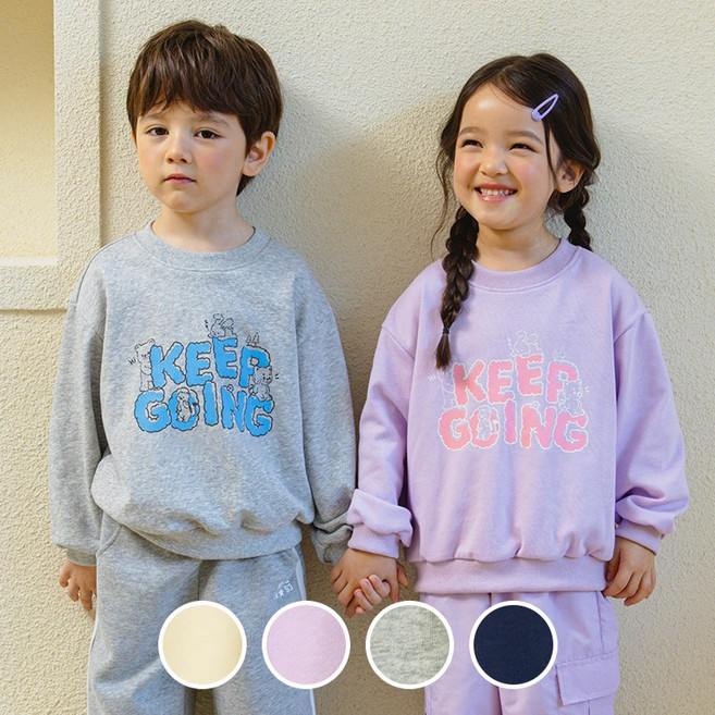 베베쥬 킵고잉 프렌즈 맨투맨