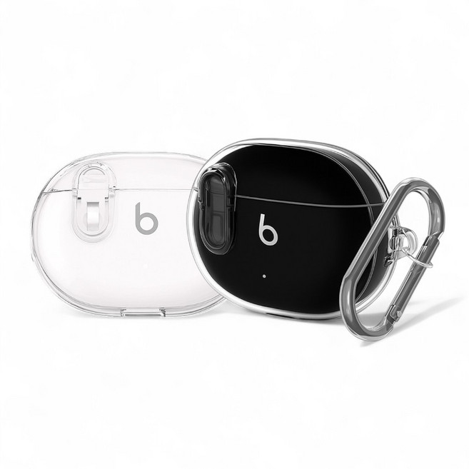 애플 비츠 스튜디오 버즈 플러스 투명 잠금 클립 케이스, 1개