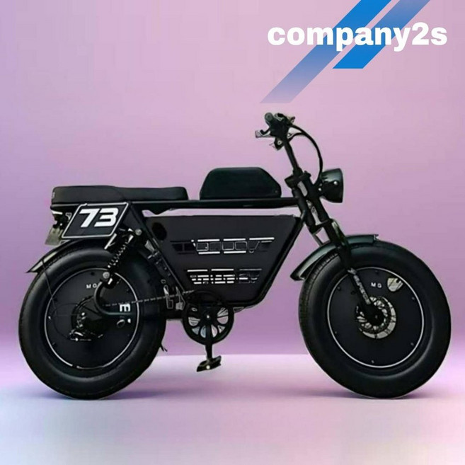 컴투스 자토바이 레트로 신형 팻바이크 출퇴근 배달용 전기자전거 7단기어, Y1 프로