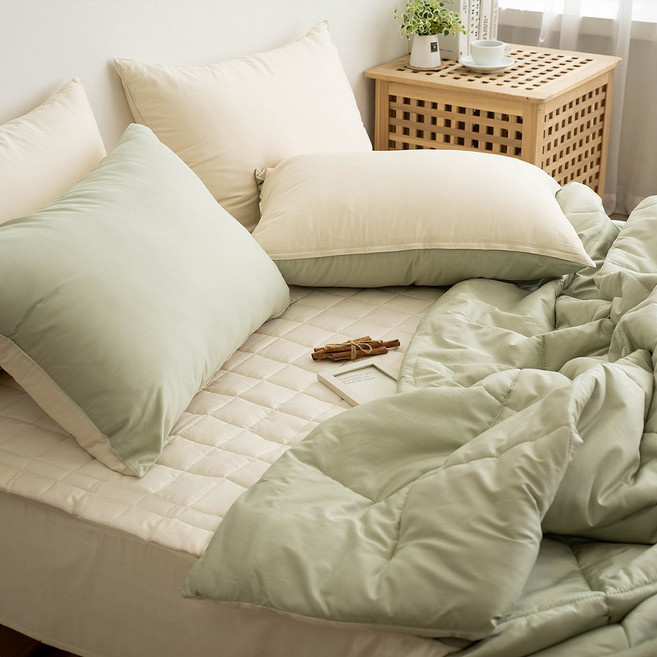 아토앤알로 순수 40수 순면 차렵이불패드세트 Q