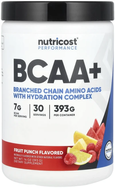 신상할인판매 Nutricost 운동 능력 BCAA+ 과일 펀치 393g(14oz) 최저가격, Nutricost운동능력BCAA과일펀치393g14oz, 393g, 1개 - 쿠팡