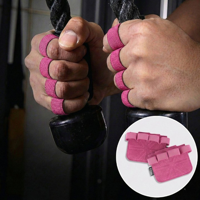 셀클릭 3mm 소가죽 피트니스 팜가드, 1개, 핑크