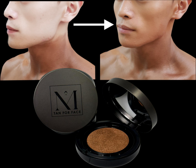 미래 얼굴탄(TAN FOR FACE) 피트니스 보디빌딩 선수 대회 준비물 맨즈핏, 다크 태닝, 1개, 피트니스 대회용