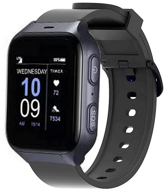 Lamshaw Timex Family Connect SENIOR 시계 밴드와 호환 퀵 릴리즈 시계 소프트 실리콘 스포츠 밴드 여성용 아동용 남성용 Timex Famil, Lamshaw Timex Family Connect S, 블랙