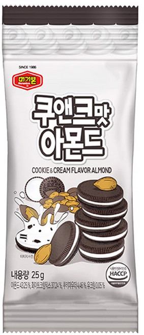 머거본 쿠앤크맛 아몬드 25g, 1개