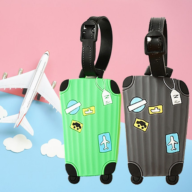 프레페리토 여행가방 캐리어 가방 골프백 이름표 네임택 2P 세트