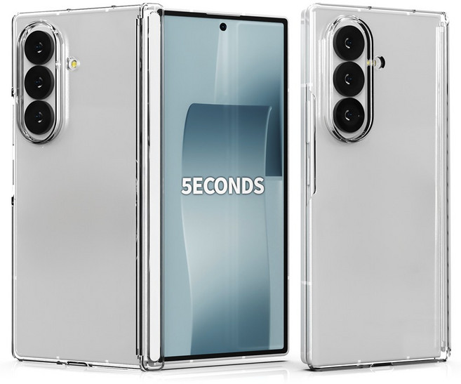 5세컨즈 클리어 슬림 힌지보호 하드 후면 케이스